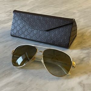 Womens Gucci Aviator Sunglasses